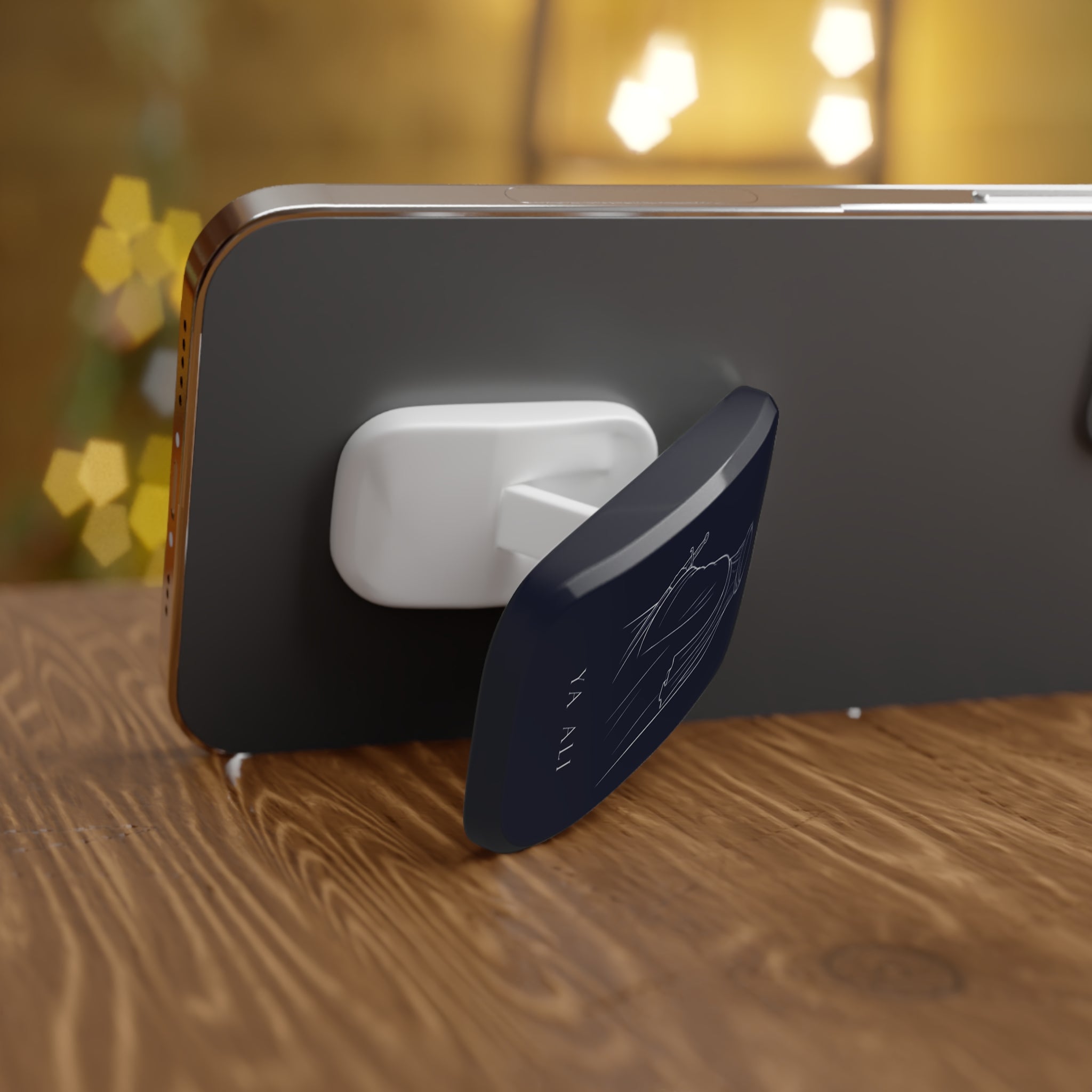 Ya Ali Silhouette Magnetic Phone Grip - Click-On Stand