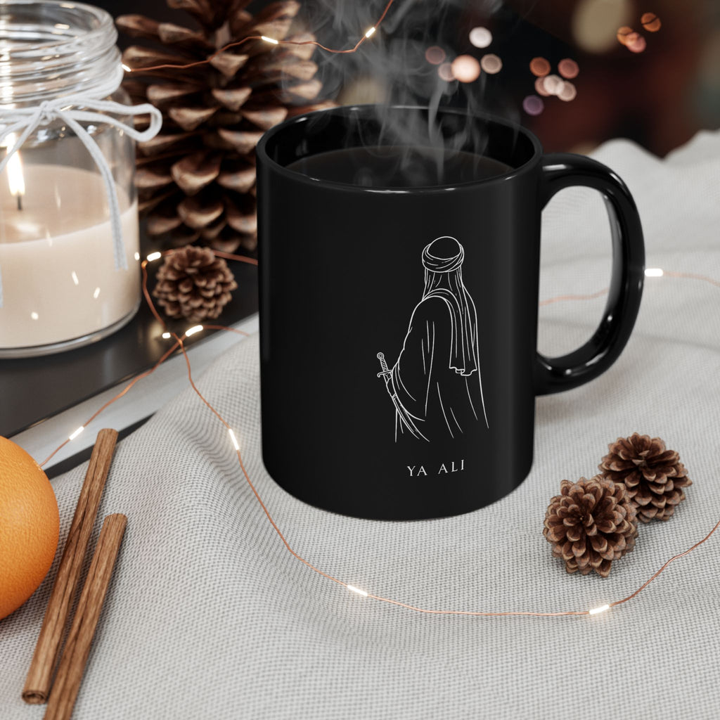 Ya Ali Black Coffee Mug