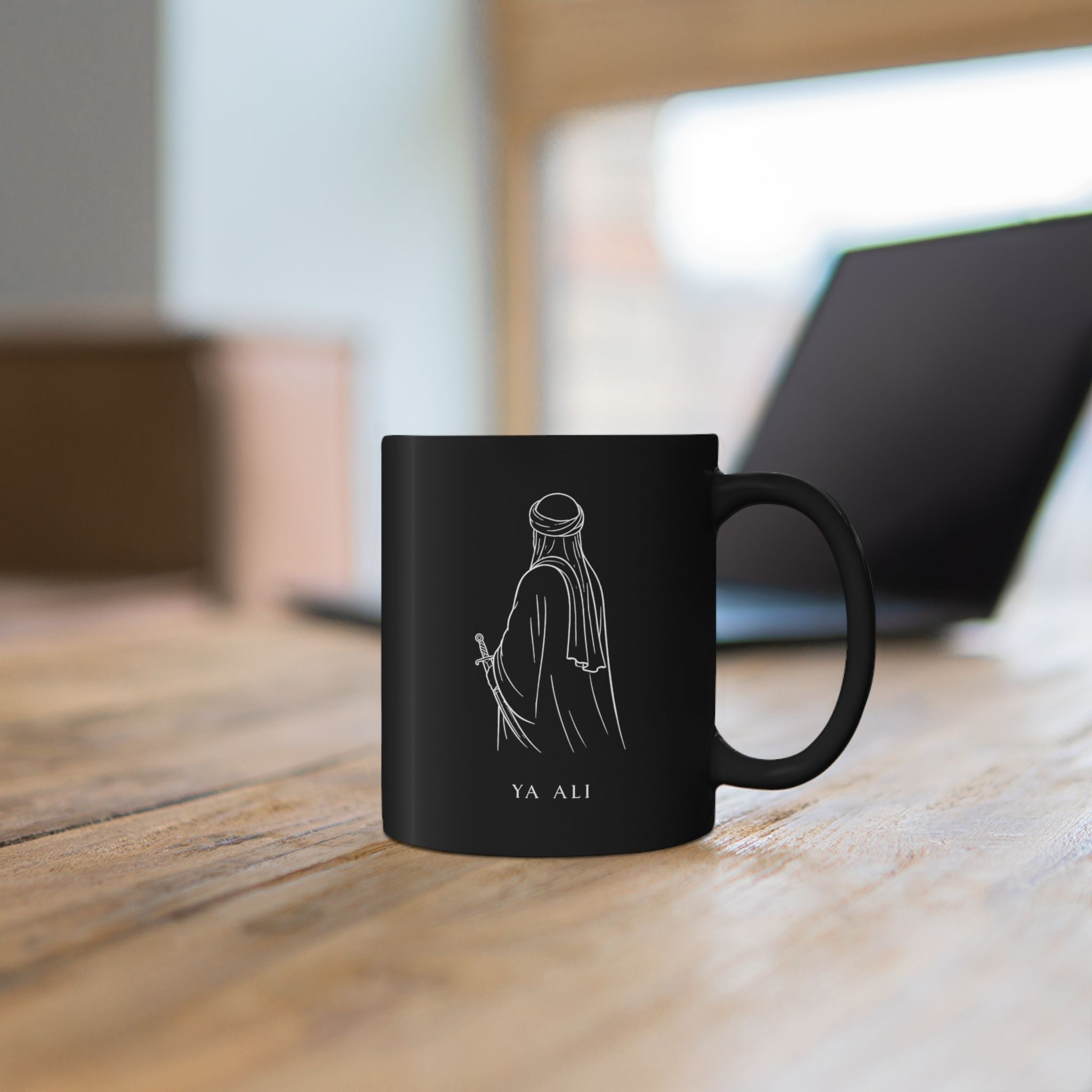 Ya Ali Black Coffee Mug