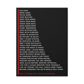 Motivational Military Creed Canvas Print — “The 313 Were Not Chosen Overnight”
